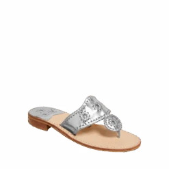 Jack Roger Ladies Slip On Silver Sandals 1219SN0001040-SLVR