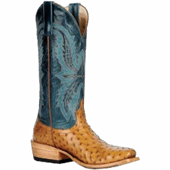 Macie Bean Ladies Antique Saddle Full QuillNavy Boots M9503