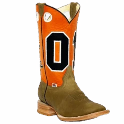 RockinLeather Ladies Orange "Just A Good Ol' Girl" Boots 2165