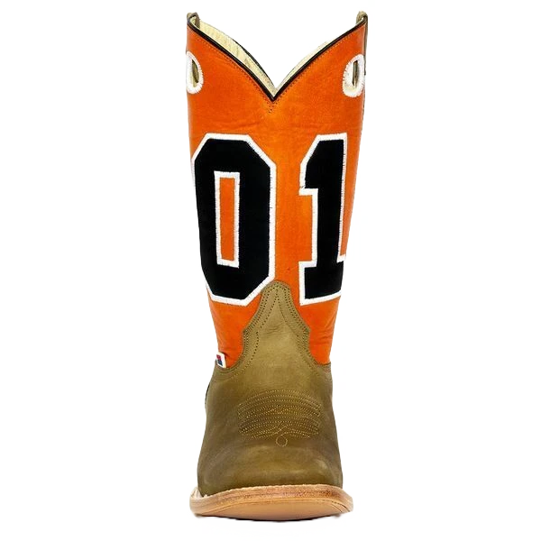RockinLeather Ladies Orange "Just A Good Ol' Girl" Boots 2165 4 RockinLeather Ladies Orange "Just A Good Ol' Girl" Boots 2165 - Image 2