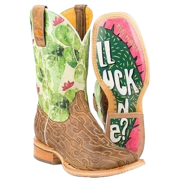 Tin Haul Ladies Cactitch Boots 14-021-0007-1370 3 Tin Haul Ladies Cactitch Boots 14-021-0007-1370