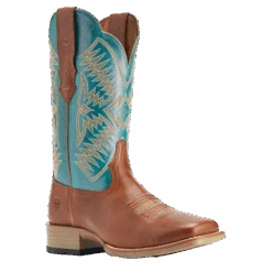 Ariat® Ladies Odessa Almond Roca & Metallic Turqueza Boots 10042387