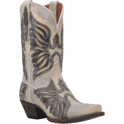 Dan Post® Ladies Ndulgence Black And White Western Boots DP4347-BK