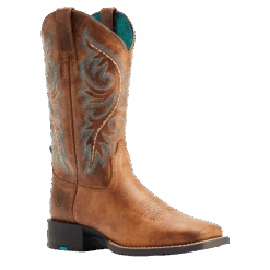 Ariat® Ladies Round Up Back Zip Desert Sand Tan Western Boots 10044432
