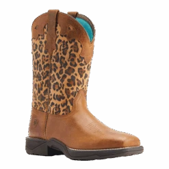 Ariat® Ladies Anthem Savanna Tortuga & Leopard Print Tan Boots 10044410