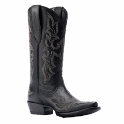 Ariat® Ladies Jennings Stretchfit Black Deertan Western Boots 10044501