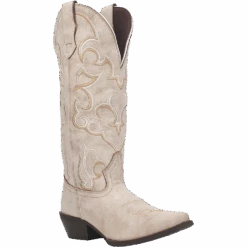 Laredo Ladies Kirby Bone White Snip Toe Boots 52420