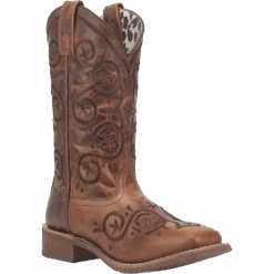 Laredo Ladies Dizzie Brown Square Toe Boots 5863