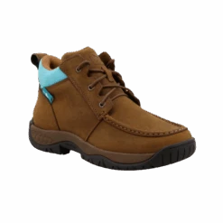 Twisted X® Ladies 4" Oiled Saddle & Aruba Blue Work Boots WAXW001