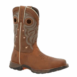 Durango® Maverick⢠Ladies 10" Western Rugged Tan Steel Toe Boot DRD0416