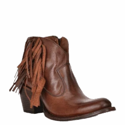 Circle G By Corral® Ladies Honey Fringe & Zipper Booties Q7017