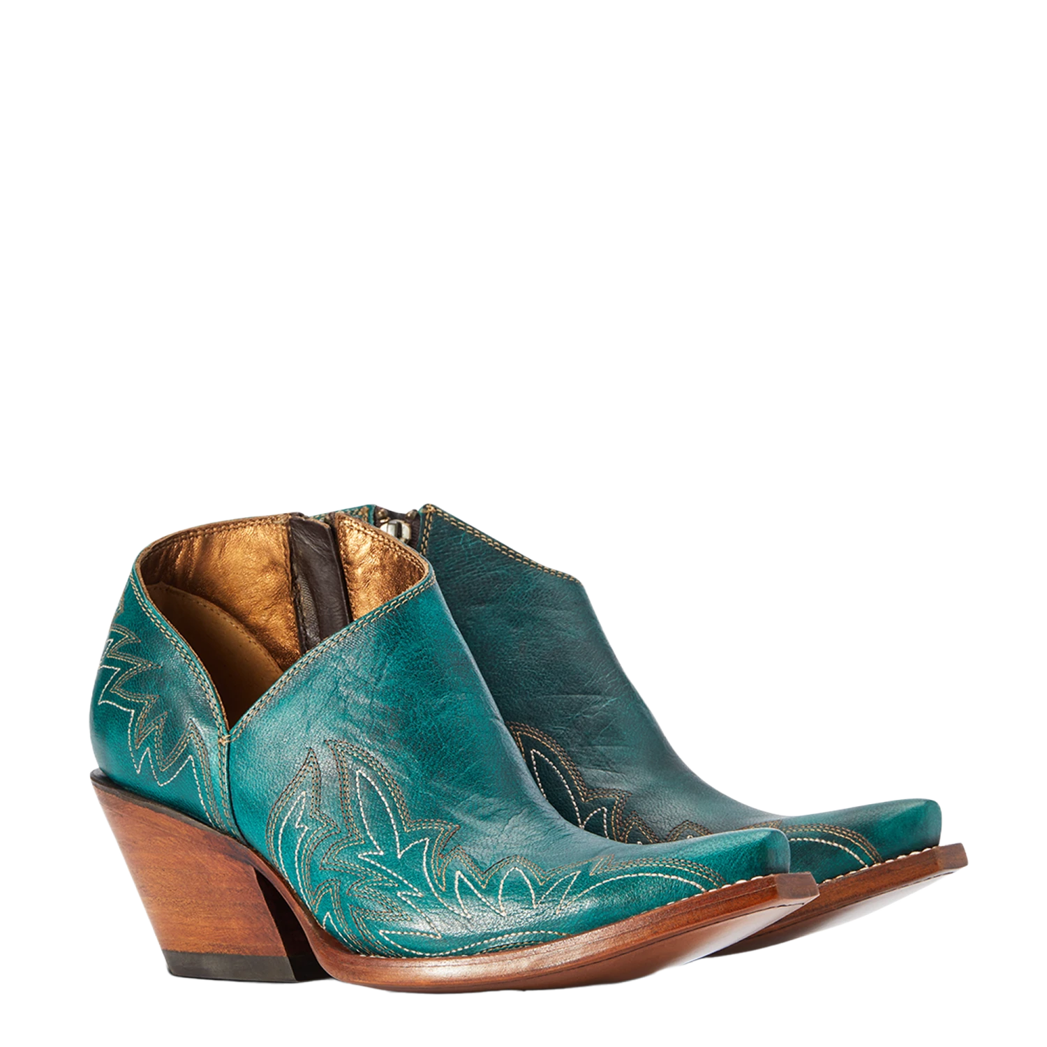 Ariat® Ladies Jolene Turkos Side Zip Western Booties 10042425 3 Ariat® Ladies Jolene Turkos Side Zip Western Booties 10042425