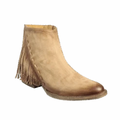 Circle G By Corral Ladies Tan Side Fringe Bootie Q0035