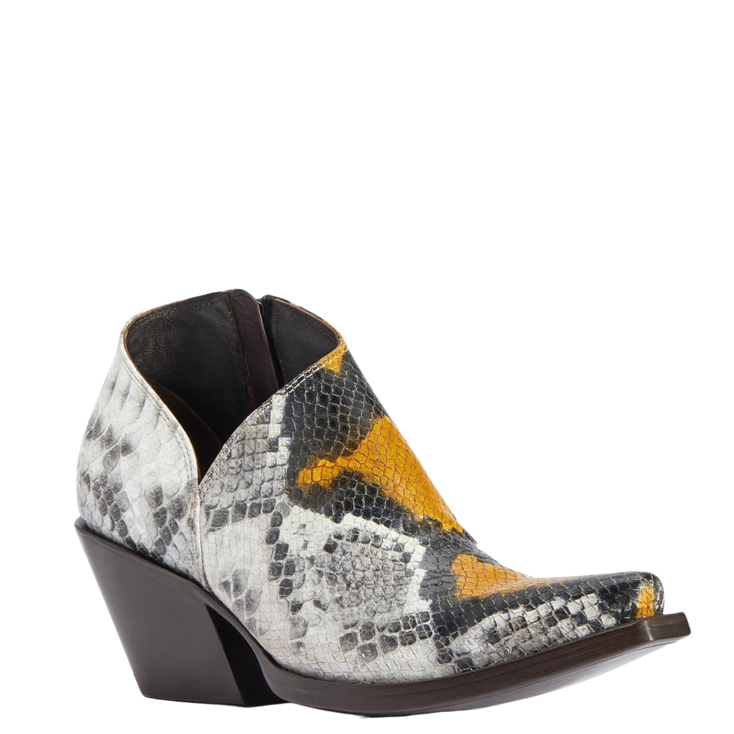 Ariat Ladies Jolene Yellow Snake Snip Toe Boots 10042428 3 Ariat Ladies Jolene Yellow Snake Snip Toe Boots 10042428