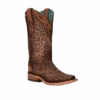 Corral Boots Corral Ladies Leopard Print Square Toe Boots C3788