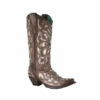 Corral Boots Corral Ladies Brown Metallic Inlay & Embroidery With Crystal & Stud Boots E1594 -Ariat Store Myproject 2023 05 25T092022.605