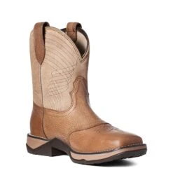 Ariat Ladies Anthem Shortie Tan Western Boots 10035838 -Ariat Store S21 WMS WEST 10035838 medial