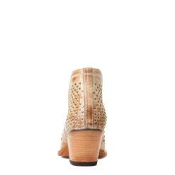 Ariat® Ladies Dixon Studs Old West Tan Snip Toe Booties 10038382 -Ariat Store S22 WMS WEST 10038382 heel