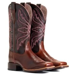 Ariat® Ladies Edgewood Dark Luggage Square Toe Boots 10040350 14 Ariat® Ladies Edgewood Dark Luggage Square Toe Boots 10040350 -Ariat Store S22 WMS WEST 10040350 pair