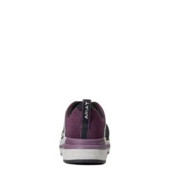 Ariat Ladies Outpace Black & Shadow Purple Composite Toe Sneakers 10040323 -Ariat Store S22 WMS WORK 10040323 heel