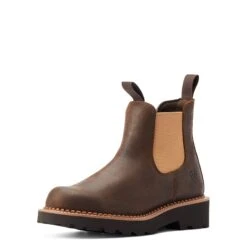 Ariat® Ladies Fatbaby Twin Gore Worn Hickory Western Boots 10044409 -Ariat Store S23 WMS WEST 10044409 3 4 front