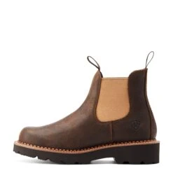 Ariat® Ladies Fatbaby Twin Gore Worn Hickory Western Boots 10044409 -Ariat Store S23 WMS WEST 10044409 side