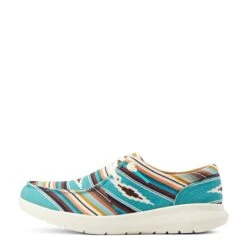 Ariat® Ladies Hilo Turquoise Serape Print Slip On Shoes 10044590 -Ariat Store S23 WMS WEST 10044590 side