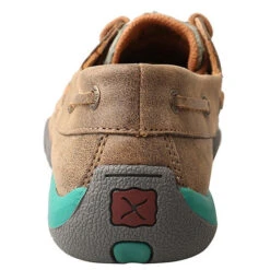Twisted X Ladies Brown Bomber & Turquoise Fish Driving Mocs WDM0067 -Ariat Store WDM0067 back