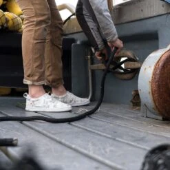 XTRATUF Ladies Sharkbyte Canvas White Camo Deck Shoes XSW-102 -Ariat Store XSW102 lifestyle EXTRALARGE