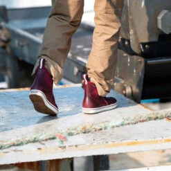 XTRATUF Ladies 6 Inch Red Leather Ankle Deck Boot XWAL-600 -Ariat Store XWAL600 10 EXTRALARGE