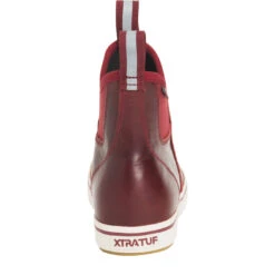XTRATUF Ladies 6 Inch Red Leather Ankle Deck Boot XWAL-600 -Ariat Store XWAL600 4 EXTRALARGE