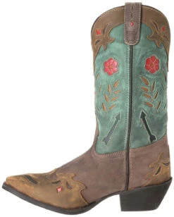 Laredo Ladies Miss Kate Brown And Teal Boots 52138 -Ariat Store a1 8cefb234 97b5 49df 91b1 67c154c485da