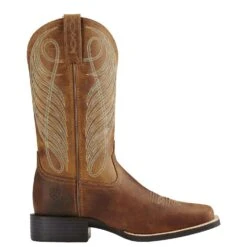 Ariat Ladies Round Up Wide Square Toe Powder Brown Boots 10018528 -Ariat Store a2 min 67ba2d65 2cd4 40bb b8b9 ad6875c84c3a