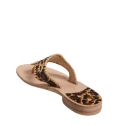 Jack Rogers Ladies Haircalf Leopard Flat Sandals 141211JK01 10 Jack Rogers Ladies Haircalf Leopard Flat Sandals 141211JK01 -Ariat Store jacks 1