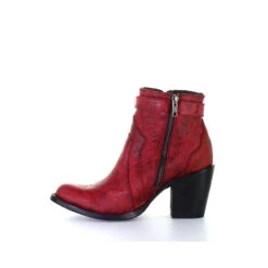 Circle G By Corral Ladies Red Zipper Ankle Boots L5699 9 Circle G By Corral Ladies Red Zipper Ankle Boots L5699 -Ariat Store l5699 alta07