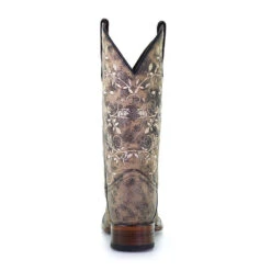 Circle G By Corral Ladies Floral Embroidery Black & Sand Boots L5717 7 Circle G By Corral Ladies Floral Embroidery Black & Sand Boots L5717 -Ariat Store l5717back