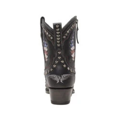 Lane Ladies Old Glory American Flag Jet Black Snip Toe Bootie LB0475A -Ariat Store lb0475a oldglory zipunderlayjetblack ps07 20200730 800x 44e9c8fa 993f 4494 9a1e 6dcc97a7e364