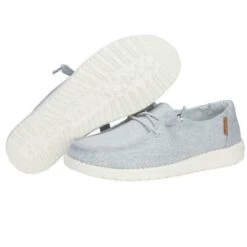 Hey Dude Ladies Wendy Linen Chambray Light Grey Shoes 121413058 -Ariat Store s l1600 4